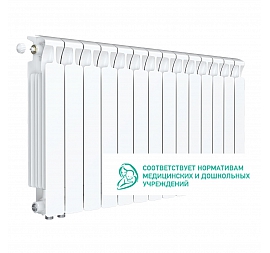 Радиатор биметаллический Rifar Monolit Ventil 500 MVL 14 секций