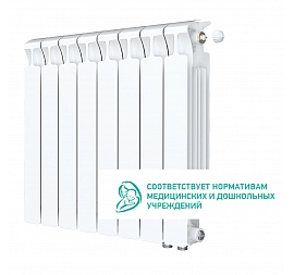Радиатор биметаллический Rifar Monolit Ventil 500 MVR 8 секций