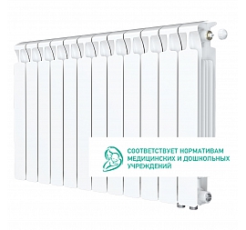 Радиатор биметаллический Rifar Monolit Ventil 500 MVR 12 секций