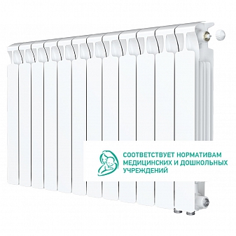 Радиатор биметаллический Rifar Monolit Ventil 500 MVR 12 секций