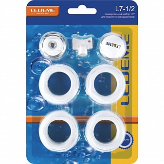 Универсальный монтажный комплект для радиаторов отопления Ledeme L7 1/2"
