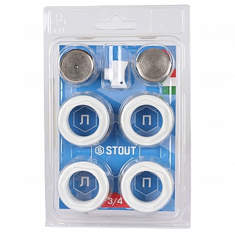 Монтажный комплект для радиаторов отопления Stout 3/4"