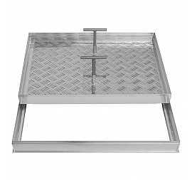 Люк напольный алюминиевый Делайт ЛН0006080 60х80 см