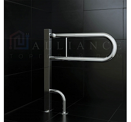 Поручень откидной с креплением к полу Alliance-DV 90х70х20 см