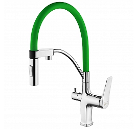 Смеситель для кухни Lemark Comfort LM3074C-Green