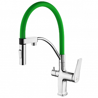 Смеситель для кухни Lemark Comfort LM3074C-Green