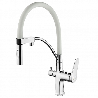Смеситель для кухни Lemark Comfort LM3074C-White