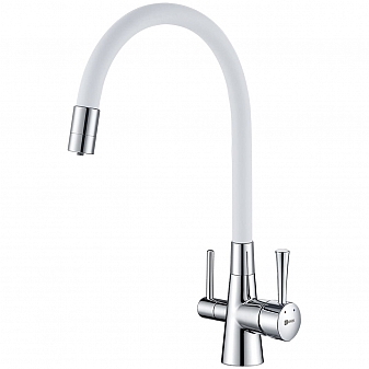 Смеситель для кухни Lemark Comfort LM3075C-White