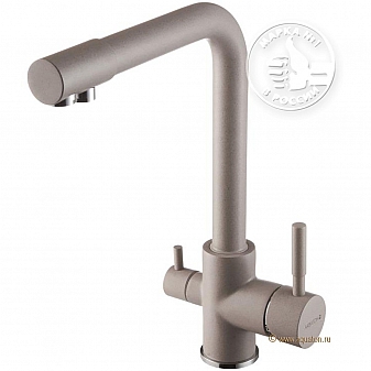 Смеситель для кухни Акватон Руан 1AX004FCXX250 серый шелк