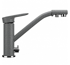 Смеситель для кухни Ulgran U-010 темно-серый