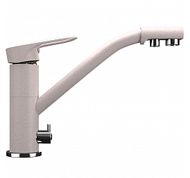 Смеситель для кухни Ulgran U-010 светло-розовый