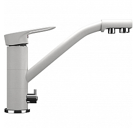 Смеситель для кухни Ulgran U-010 молочный