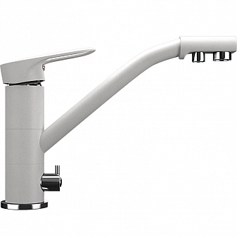 Смеситель для кухни Ulgran U-010 молочный