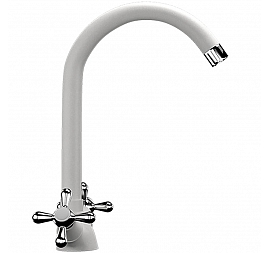 Смеситель для кухни Ulgran U-012 молочный