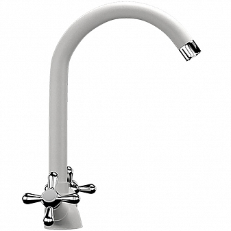 Смеситель для кухни Ulgran U-012 молочный