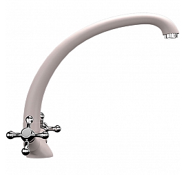 Смеситель для кухни Ulgran U-013 светло-розовый