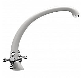 Смеситель для кухни Ulgran U-013 молочный