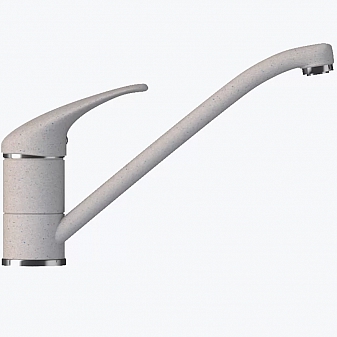Смеситель для кухни Polygran Низкий серый