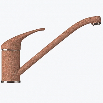 Смеситель для кухни Polygran Низкий терракот