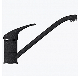 Смеситель для кухни Polygran Низкий черный