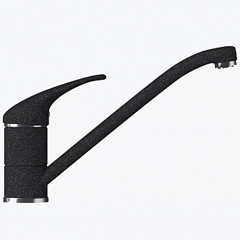 Смеситель для кухни Polygran Низкий черный