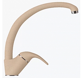 Смеситель для кухни Polygran Высокий бежевый