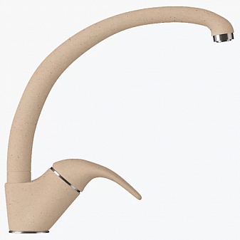 Смеситель для кухни Polygran Высокий бежевый