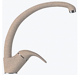 Смеситель для кухни Polygran Высокий песочный