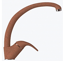 Смеситель для кухни Polygran Высокий терракот