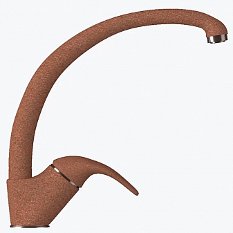 Смеситель для кухни Polygran Высокий терракот