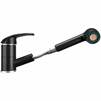 Смеситель для кухни Ulgran U-002 ультра-черный