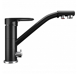 Смеситель для кухни Ulgran U-010 ультра-черный