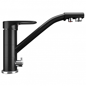 Смеситель для кухни Ulgran U-010 ультра-черный