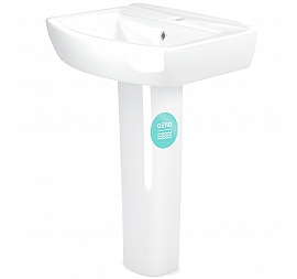 Умывальник Gesso Деко Home De Luxe 55 см с пьедесталом