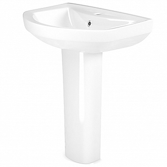 Умывальник Gesso Омега Home De Luxe 60 см с пьедесталом