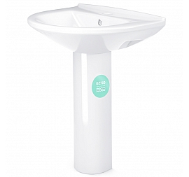 Умывальник Gesso W101 Home De Luxe 60 см с пьедесталом