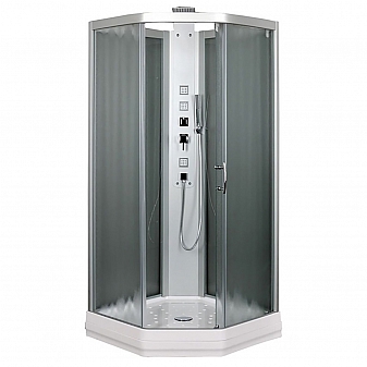 Душевая кабина Aquanet Penta 2 Rain 00184488 90x90 см тонированное стекло