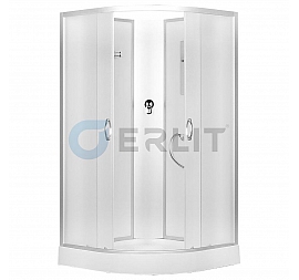 Душевая кабина Erlit Comfort ER 3508PE-C3 80x80 см матовое стекло