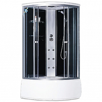 Душевая кабина Loranto CS-001 90x90 см с гидромассажем тонированное стекло