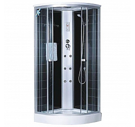 Душевая кабина Loranto CS-004 90x90 см с гидромассажем тонированное стекло
