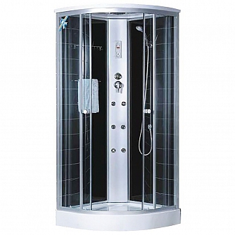 Душевая кабина Loranto CS-004 90x90 см с гидромассажем тонированное стекло