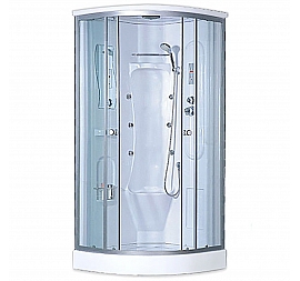 Душевая кабина Loranto CS-005 100x100 см с гидромассажем матовое стекло