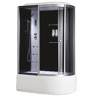 Душевая кабина Loranto CS-007-1L 120x85 см с гидромассажем тонированное стекло левая