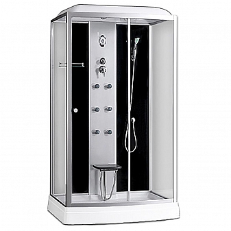 Душевая кабина Loranto CS-009 120x90 см с гидромассажем тонированное стекло