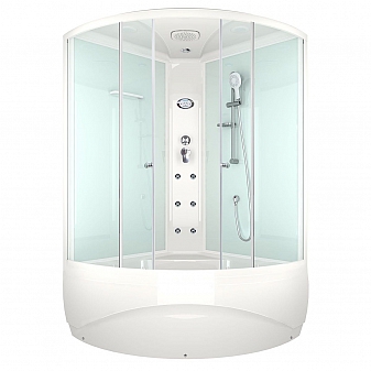 Душевая кабина Domani-Spa Vitality High 120x120 см с электрикой и гидромассажем матовое стекло