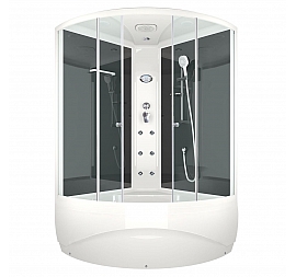 Душевая кабина Domani-Spa Vitality High 120x120 см с электрикой и гидромассажем тонированное стекло