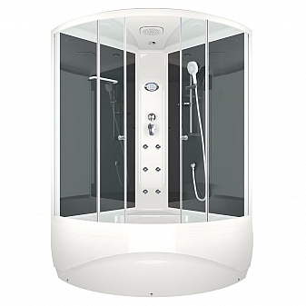 Душевая кабина Domani-Spa Vitality High 120x120 см с электрикой и гидромассажем тонированное стекло