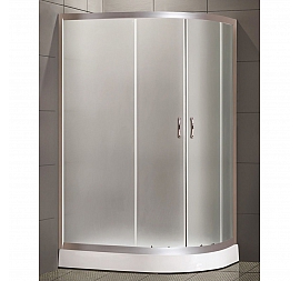 Душевой уголок Loranto CS-1285 SK low L 100x80 см матовое стекло левый