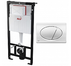 Инсталляция для подвесного унитаза AlcaPlast 3 в 1 AM101/1120+M71