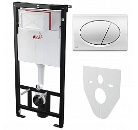 Инсталляция для подвесного унитаза AlcaPlast 4 в 1 AM101/1120+M71+M91